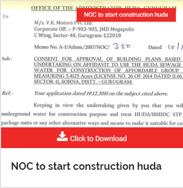 NOC to start construction huda